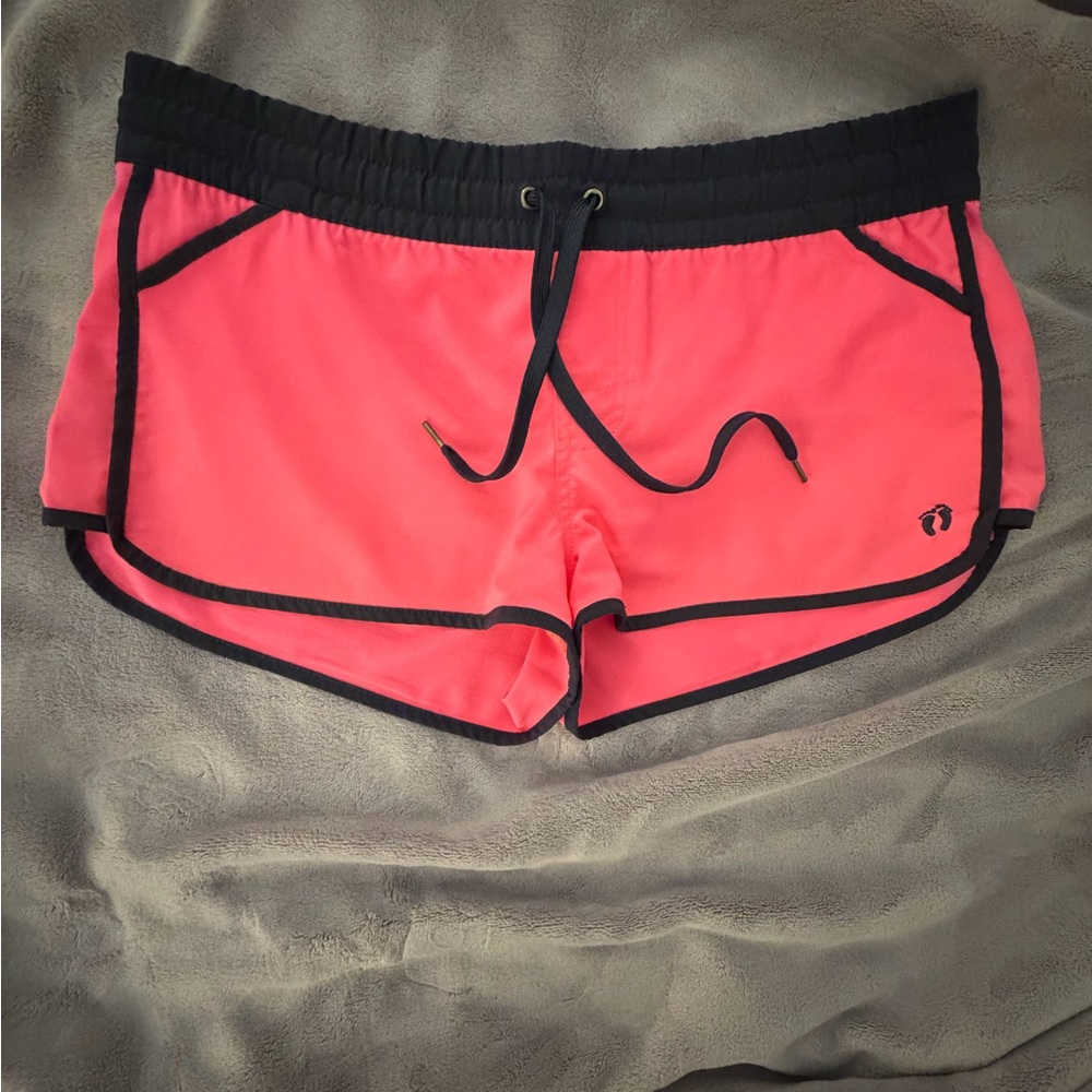 Women’s Hang Ten Navy Blue & Pink Athletic Shorts - Excellent Condition